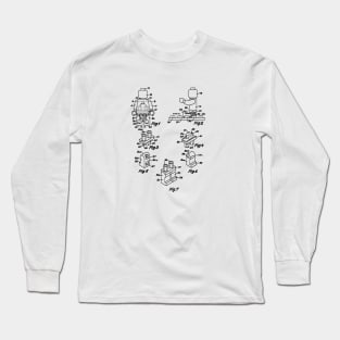 Toy Bricks Patent Drawing Long Sleeve T-Shirt